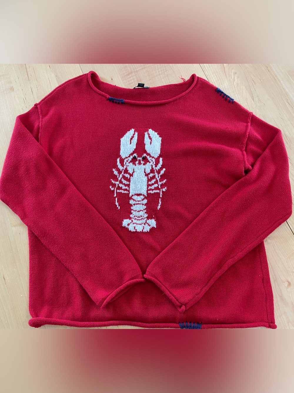 wild fable Red Lobster Intarsia Sweatshirt - Women